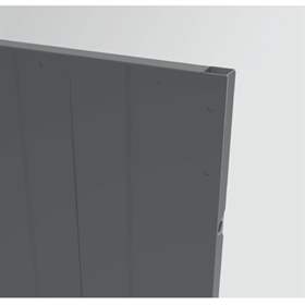 Wandelement aus Vollblech für Maschinengitter, HxB: 2200x1200 mm, Farbe Grau