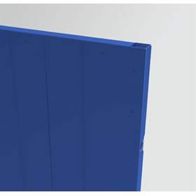 Wandelement aus Vollblech für Maschinengitter, HxB: 2200x1000 mm, Farbe Blau