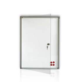 Weißwandtafel, magnetisch, abschließbar B x H: 370 x 510 mm