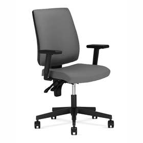 Bürostuhl TAKTIK mit Armlehnen, Bezugsmaterial Basic - Farbe lichtgrau