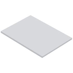 Fachboden aus Stahl, Traglast 60 kg, lichtgrau RAL7035