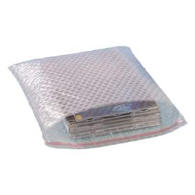 Luftpolster-Folienbeutel, selbstklebend, 200x300 mm, 60 µm, mit Selbstklebeverschluss, VE 100 Stück