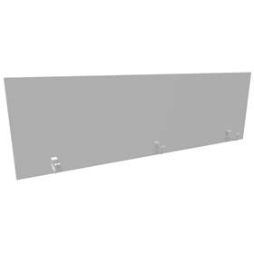 Trennwand für Schreibtisch, Länge 1800 mm, Höhe 545 mm, Farbe Lichtgrau