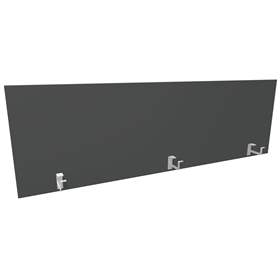 Trennwand für Schreibtisch, Länge 1800 mm, Höhe 545 mm, Farbe Dunkelgrau