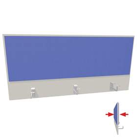 Panou despărțitor de modulare - compartimentare - parțial căptușit tapisat cu material textil, pe ambele părți, lungime 1200 mm