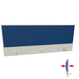 Panou despărțitor de modulare - compartimentare - parțial căptușit tapisat cu material textil, pe ambele părți, lungime 1400 mm