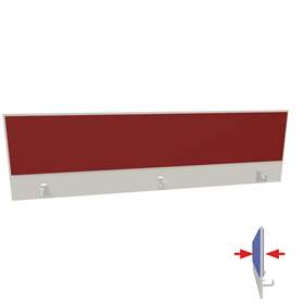 Panou despărțitor de modulare - compartimentare - parțial căptușit tapisat cu material textil, pe ambele părți, lungime 2000 mm