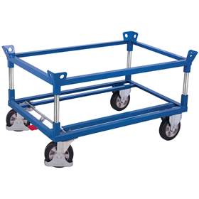 Fahrgestelle VARIOfit für Paletten und Behälter, 1010x810 mm, Höhe 650 mm, Tragfähigkeit 1200 kg