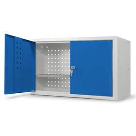 Box container suspendabil 814 x 480 mm, corp gri RAL7035, ușa alabastru RAL5005