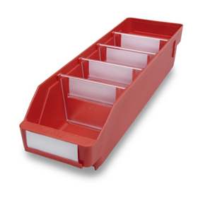 Regálový box RackBox, 400 x 120 x 95 mm, barva červená