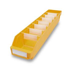 Regálový box RackBox, 600 x 120 x 95 mm, barva žlutá