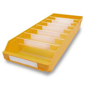 Regalkasten RackBox, 600 x 240 x 95 mm, Farbe gelb