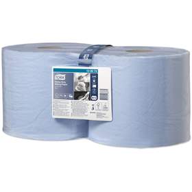 Rolă prosop șervet de hârtie material absorbant de ștergere curățare industrială TORK Heavy Duty, albastră, lungime 170 m, lățime 235 mm, unitate ambalare 2 buc.