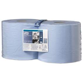 Putzpapierrolle TORK Industrial Plus, Blau, Länge 255 m, Breite 235 mm, VE 2 St.