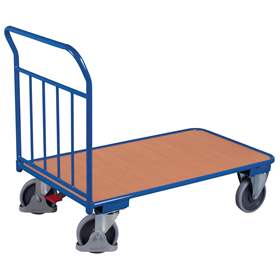 Magazinwagen VARIOfit mit Gitter-Schiebebügel, Ladefläche 1000 x 700 mm, Tragfähigkeit 400 kg