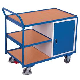 Werkstattwagen VARIOfit, Traglast 250 kg, Ladefläche 985 x 590 mm, 1 Fachbodenschrank