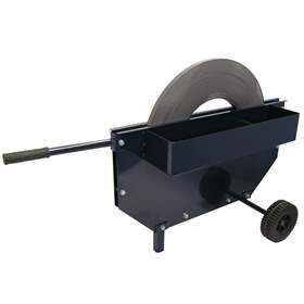 Cărucior – dispozitiv mobil derulare bandă metalică, pentru lățime bandă 13 - 20 mm