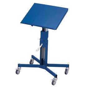 Stativ mobil tip cărucior industrial punere la dispoziție (devervire), ajustare înclinație, interval ajustare înălțime 680-1055 mm