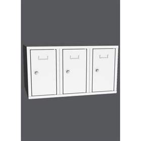 Aufbauteil mit 3 Aufbewahrungsboxen, Breite 900 mm, Farbe Lichtgrau RAL 7035