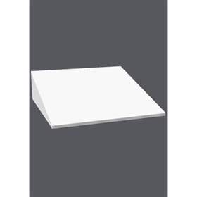 Schrägdachaufsatz für Garderobenschrank, Breite 600 mm, Grau RAL7035