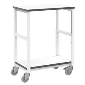 ESD Tischwagen, Ladefläche 700 x 500 mm, Traglast 150 kg