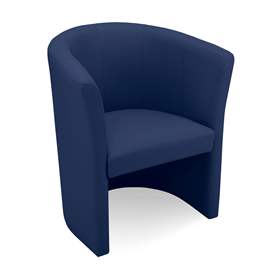 Klubové kreslo CLUB, koženka - farba modrá