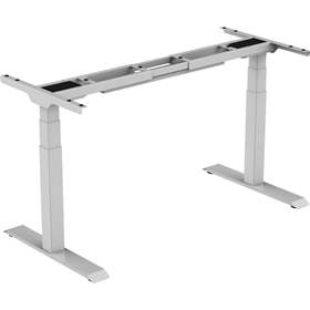 Fuß-Gestell, elektrisch höhenverstellbar 580-1230 mm, Farbe Silbergrau