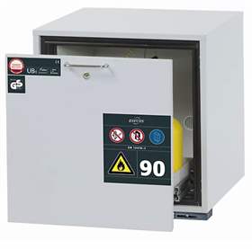 Bezpečnostní skříňka na hořlaviny 90 min., 1 zásuvka, v x š x h: 600x590x500 mm