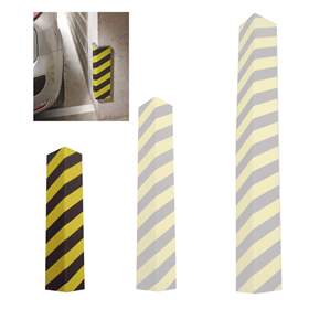 Colț de protecție, H: 500 mm, autoadeziv, grosime 25 mm, culoare galben-negru