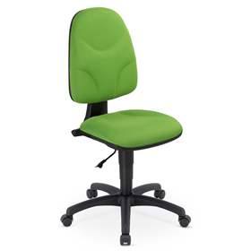 Bürodrehstuhl WEBST@R, Stoffbezug Sempre, Farbe hellgrün, Rahmenkonstruktion schwarz