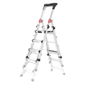 Die Alu-Teleskop-Stehleiter, Plattformhöhe max. 1,09 m