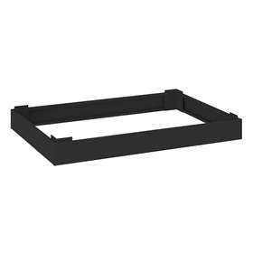 Soclu din tablă 100 mm pentru dulap pentru proiecte format A1, culoare negru RAL9005