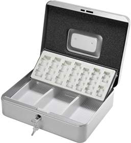 Geldkasette für Minzen und Banknoten EUR, 300x240x90 mm