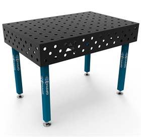 Masă de sudură GPPH ECO 1200x800 mm, blat de lucru din oțel 8 mm, sistem de găuri Ø28 mm, într-o rețea de 100 x 100 mm