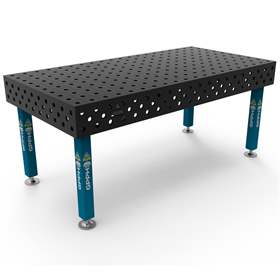 Svařovací stůl GPPH PLUS 2000x1000 mm, ocelová pracovní deska tl. 12 mm, otvory pr. 28 mm v rastru 100x100 mm