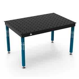 Masă de sudură GPPH BASIC 1500x1000 mm, blat de lucru din oțel 12 mm, sistem de găuri Ø28 mm, într-o rețea de 100 x 100 mm