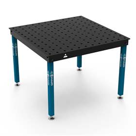 Masă de sudură GPPH BASIC 1200x1200 mm, blat de lucru din oțel 12 mm, sistem de găuri Ø28 mm, într-o rețea de 100 x 100 mm