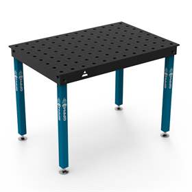 Masă de sudură GPPH BASIC 1200x800 mm, blat de lucru din oțel 12 mm, sistem de găuri Ø28 mm, într-o rețea de 100 x 100 mm