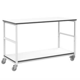 ESD Tischwagen, Ladefläche 1500 x 700 mm, Traglast 150 kg