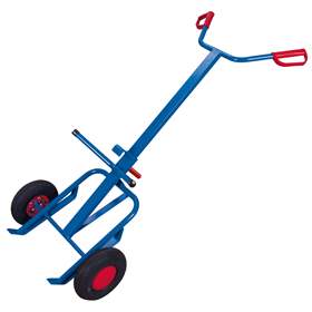 Fasskarre VARIOfit, Tragfähigkeit 250 kg, Luftreifen