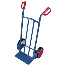 Rudl VARIOfit, ocelový, nosnost 250 kg, lopata 400 x 150 mm, kola z plné gumy