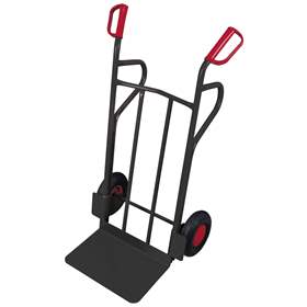 Sackkarre VARIOfit, extra breit, Tragfähigkeit 250 kg, Schaufel 480 x 300 mm, Luftbereifung, Farbe Anthrazit RAL7016