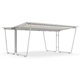 Acoperitoare pentru biciclete, pe ambele părți S28, 4300 x 4660 mm, acoperiș din tablă trapezoidală, modul de bază