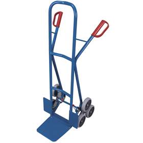 Treppenkarre VARIOfit, Tragfähigkeit 200 kg, Schaufel 250 x 300 mm