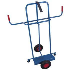 Plattenkarre VARIOfit mit verstellbarem Niederhalter, Tragfähigkeit 250 kg