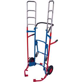 Reifenkarre VARIOfit, Tragfähigkeit 200 kg, Höhe 1275-1900 mm, Luftbereifung mit Stützräder