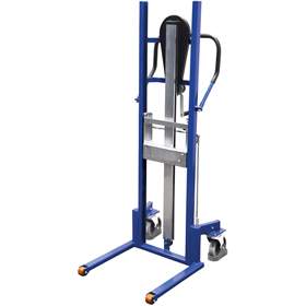 Structura de sustinere a elevator manual cu catarg, cap. portantă 250 kg, intervalul cursei 55-1300 mm, culoare albastru RAL5010