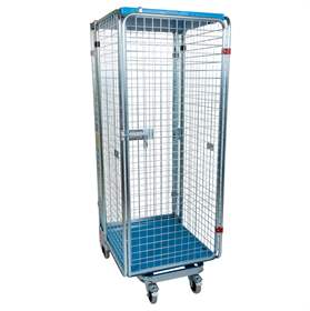 Steckbarer, Antidiebstahl-Rollcontainer „nestainer“, 5-seitig, ohne Fachböden, BxTxH: 725x820x1890 mm