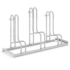 Stabile Fahrradständer (auch für Fahrräder mit Scheibenbremse), 3 Stellplätze