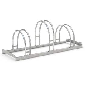 Fahrradständer - Bogenparker, einseitig, 3 Stellplätze